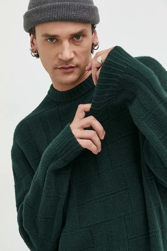 zielony Abercrombie & Fitch sweter Męski
