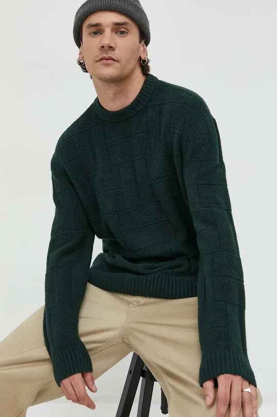 zielony Abercrombie & Fitch sweter
