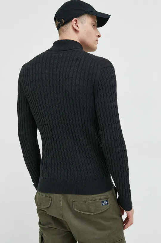 Abercrombie & Fitch sweter z domieszką wełny 70 % Bawełna, 30 % Wełna z recyklingu