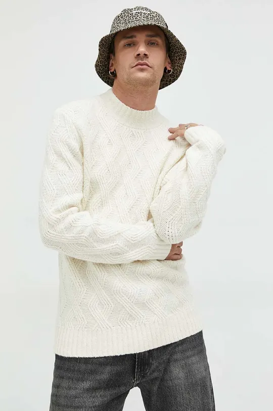 Abercrombie & Fitch sweter biały
