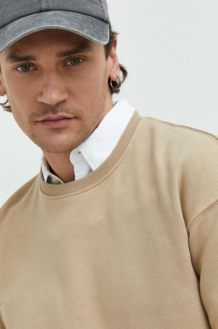 Jack & Jones bluza męski kolor beżowy