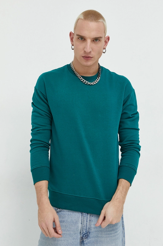 zielony Jack & Jones bluza Męski