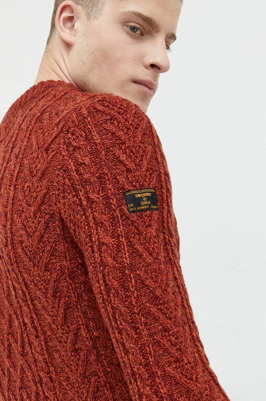 Superdry sweter z domieszką wełny