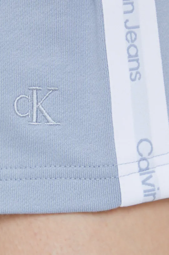 kék Calvin Klein Jeans pamut rövidnadrág