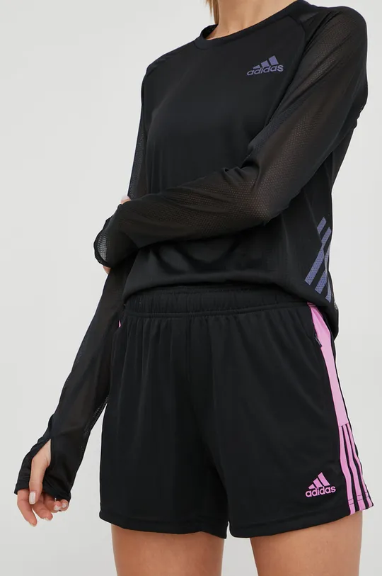 μαύρο Σορτς προπόνησης adidas Performance Tiro Γυναικεία