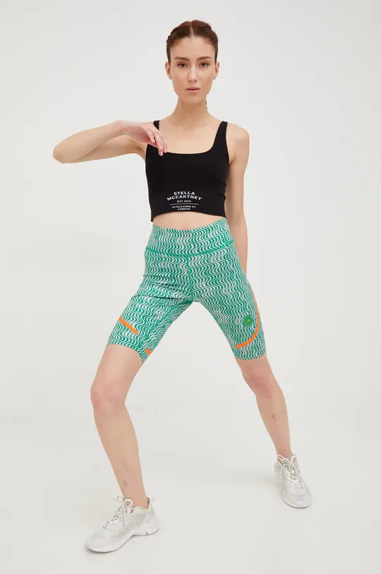 Kratke hlače za vadbo adidas by Stella McCartney Truepurpose zelena