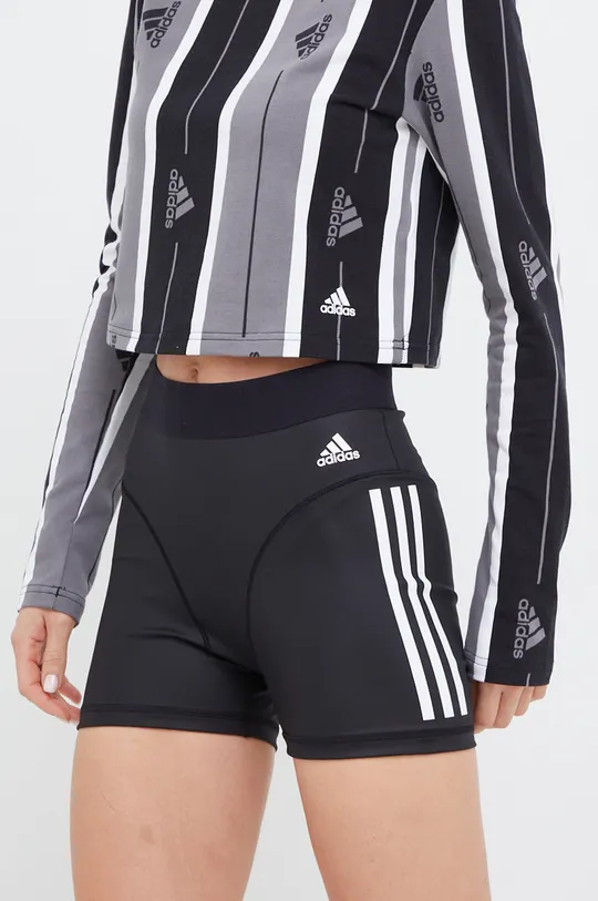 črna Kratke hlače za vadbo adidas Performance Hyperglam Ženski