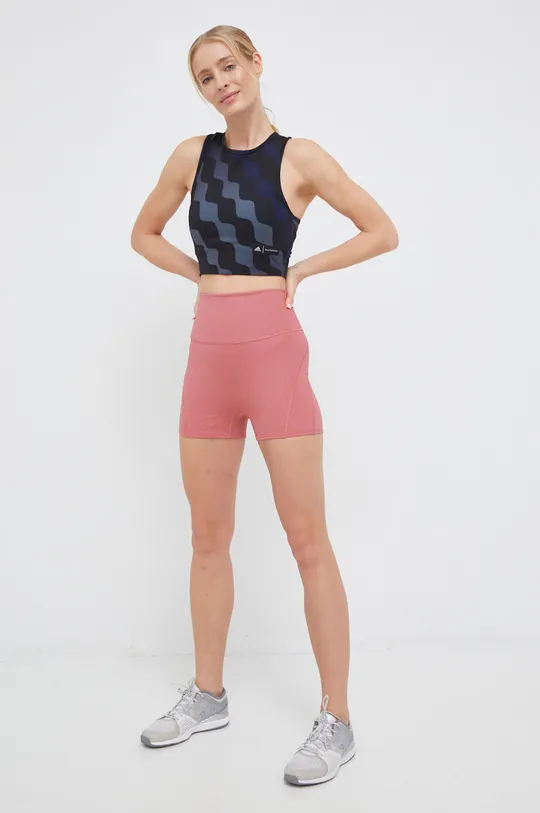 Kratke hlače za jogu adidas Performance Studio Luxe Fire narančasta