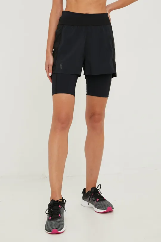 črna Kratke hlače za tek On-running Active Ženski