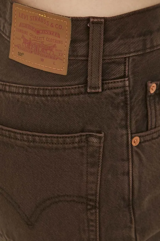brązowy Levi's jeansy 501