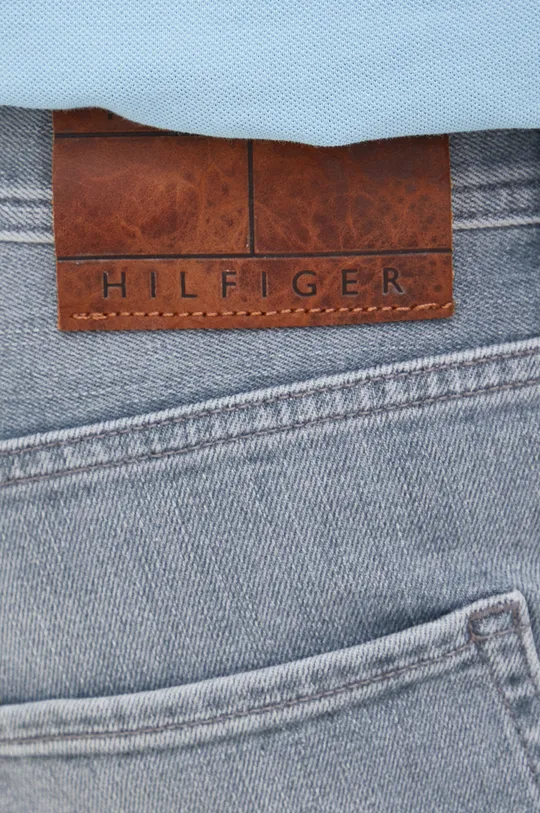 sivá Rifľové krátke nohavice Tommy Hilfiger