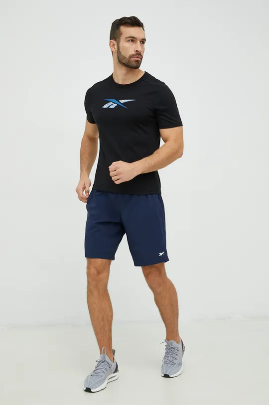 Kratke hlače za vadbo Reebok Workout Ready mornarsko modra
