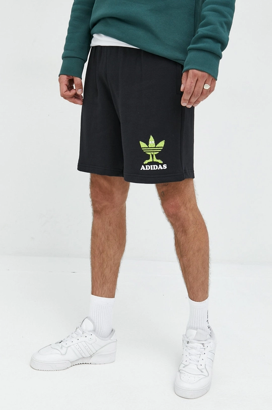 Pamučne kratke hlače adidas Originals crna