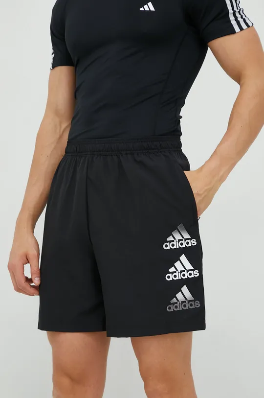 μαύρο Σορτς προπόνησης adidas Performance Designed To Move Ανδρικά