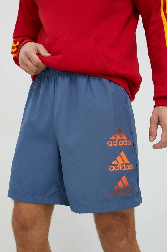 μπλε Σορτς προπόνησης adidas Performance Designed To Move Ανδρικά