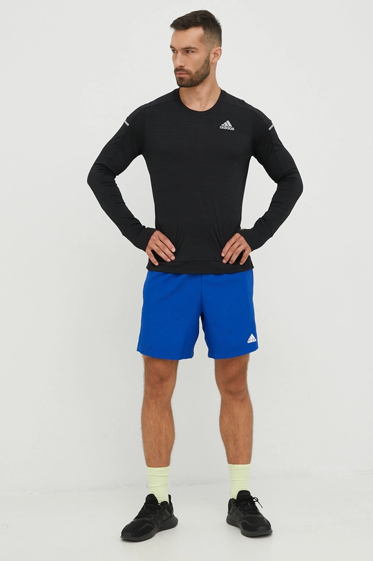 Kratke hlače za vadbo adidas Performance Hiit 3s modra