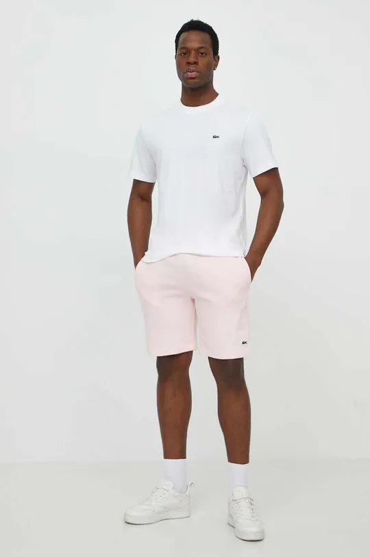 Lacoste shorts pink