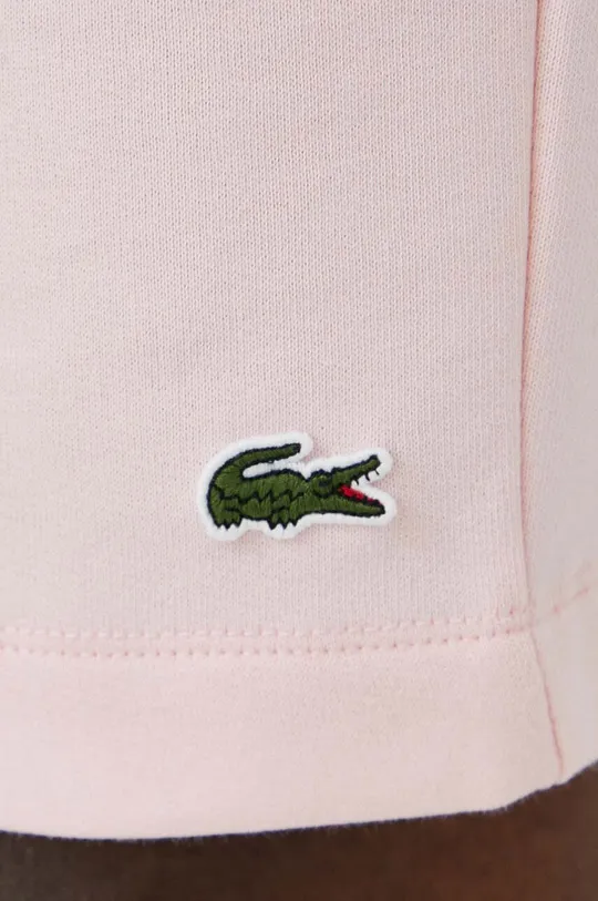 pink Lacoste shorts