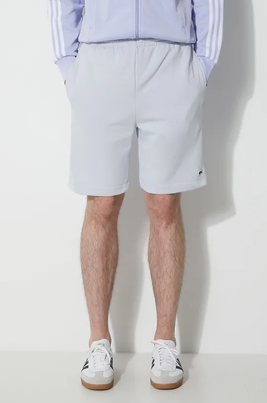 blue Lacoste shorts