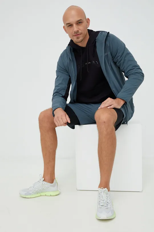 Tréningové šortky Calvin Klein Performance Ck Essentials zelená