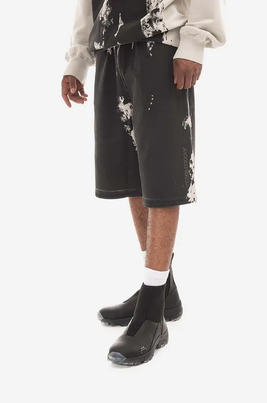 Памучен къс панталон A-COLD-WALL* Relaxed Studio Shorts ACWMB156 BLACK