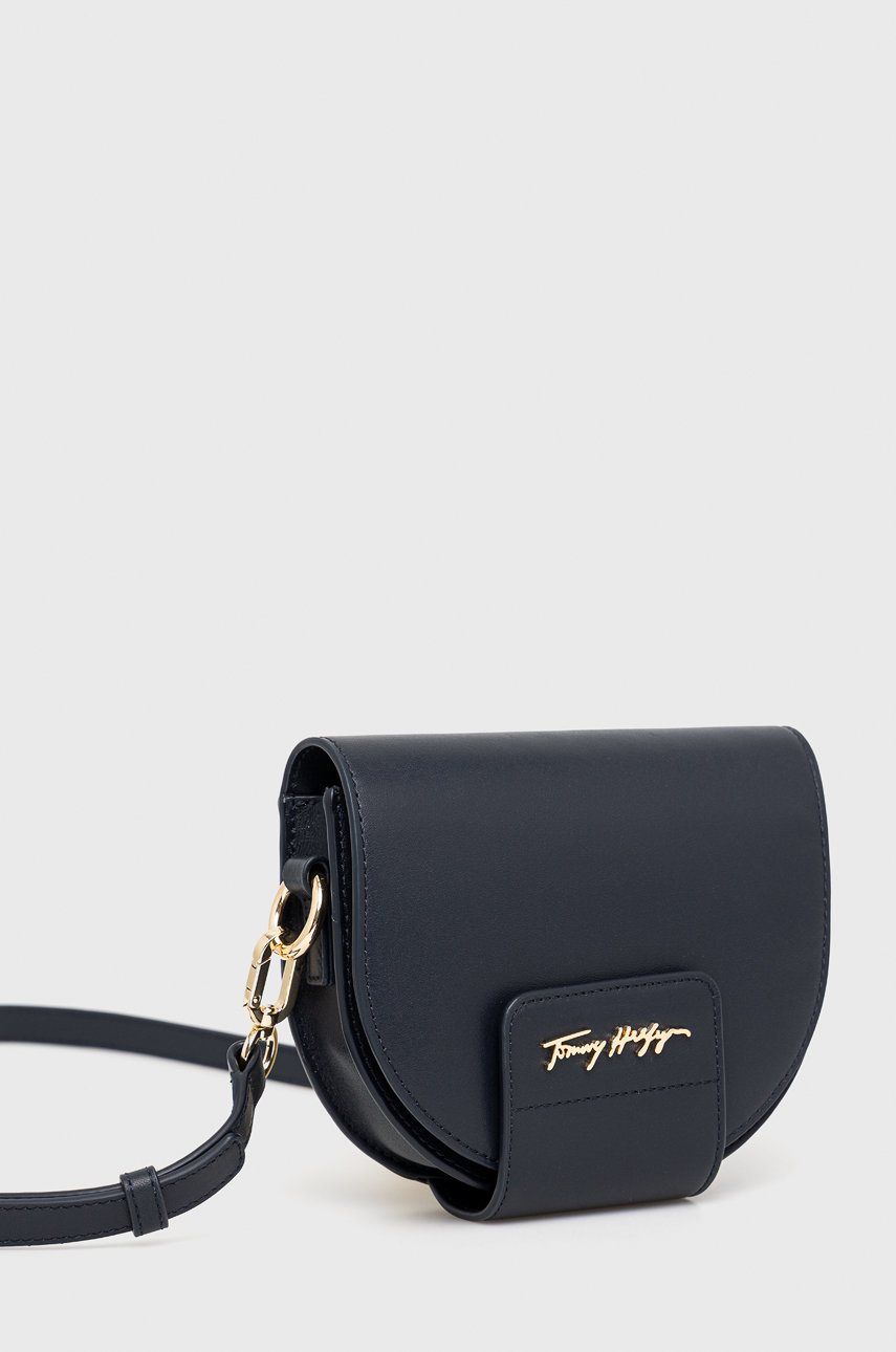 Tommy Hilfiger poseta de piele bleumarin