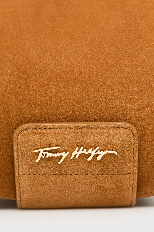 Semišová kabelka Tommy Hilfiger  Prírodná koža, Semišová koža