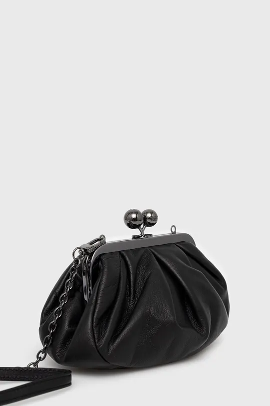 Кожаная сумка Weekend Max Mara чёрный