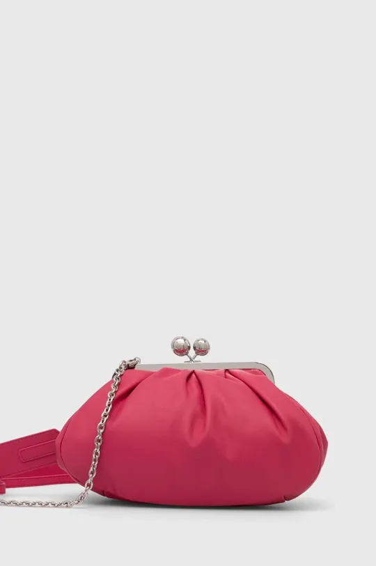 ροζ Δερμάτινη τσάντα ώμου Weekend Max Mara Γυναικεία