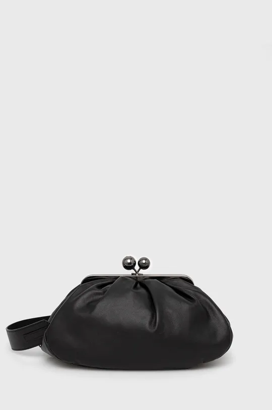 μαύρο Δερμάτινη τσάντα ώμου Weekend Max Mara Γυναικεία