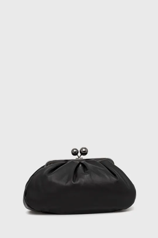 μαύρο Δερμάτινη τσάντα ώμου Weekend Max Mara