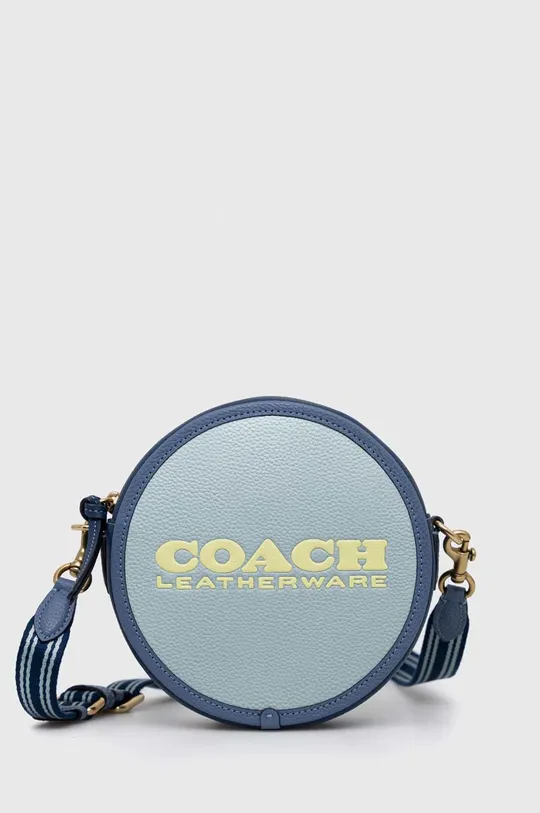 μπλε Δερμάτινη τσάντα Coach Γυναικεία