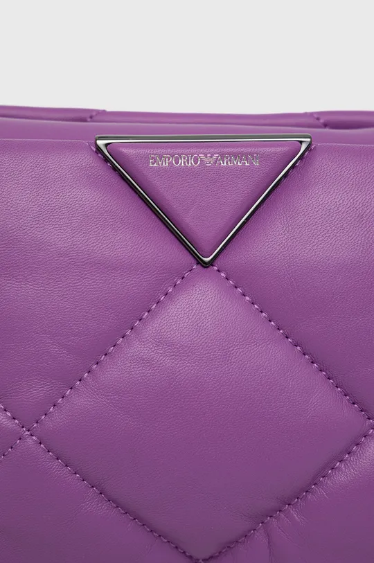 фіолетовий Шкіряна сумочка Emporio Armani