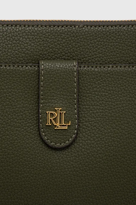 πράσινο Δερμάτινη τσάντα Lauren Ralph Lauren