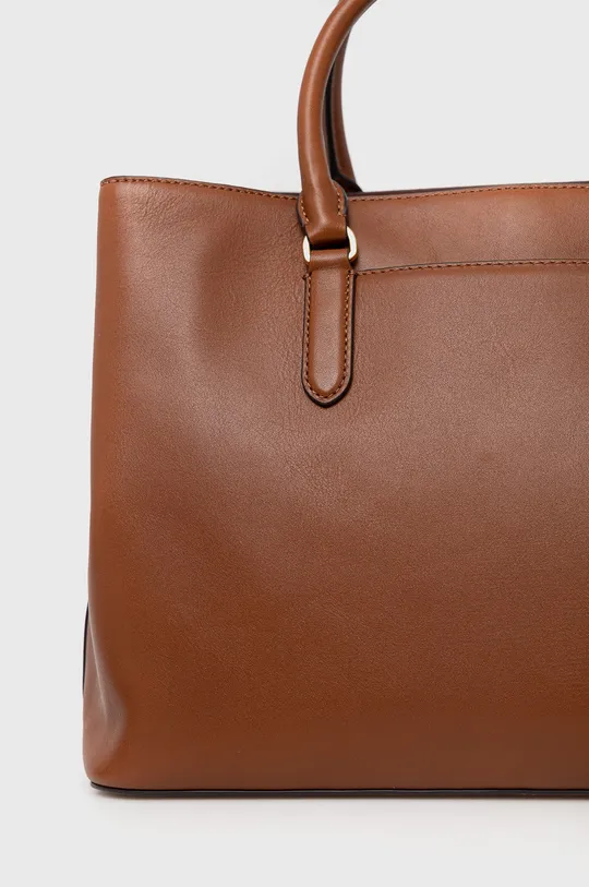 Kožna torba Lauren Ralph Lauren  Temeljni materijal: 100% Prirodna koža Postava: 100% Poliester
