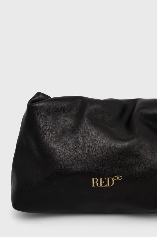 črna Usnjena večerna torbica Red Valentino