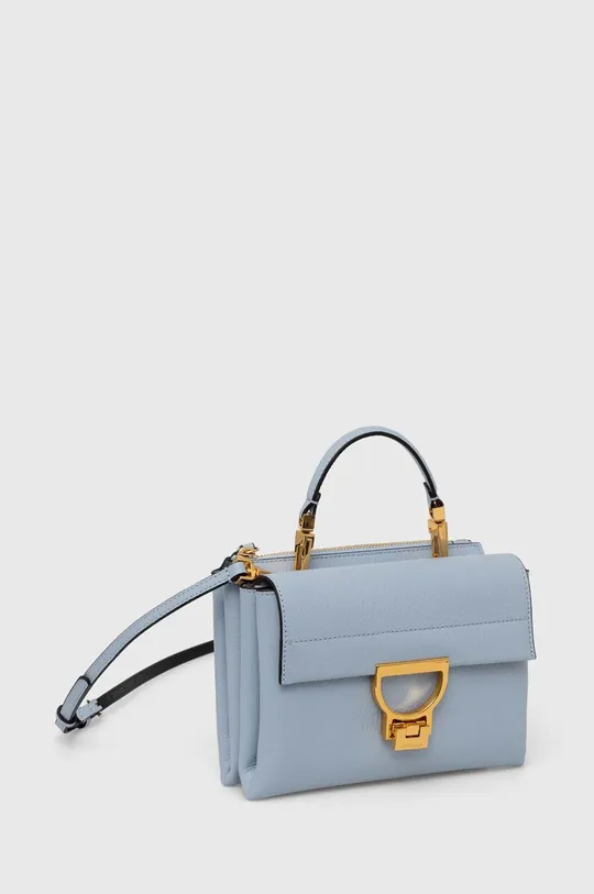 Usnjena torbica Coccinelle modra