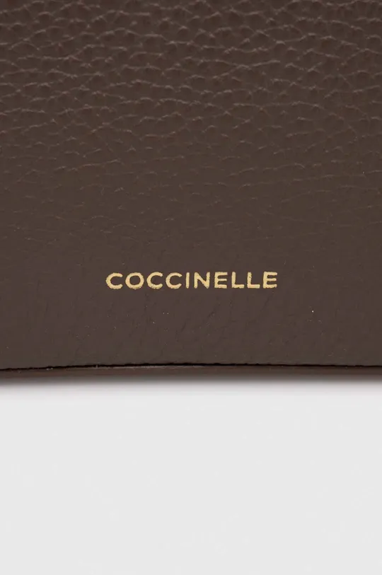 hnedá Kožená kabelka Coccinelle