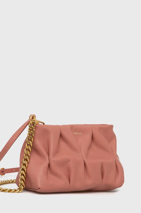 Кожаная сумка Coccinelle розовый