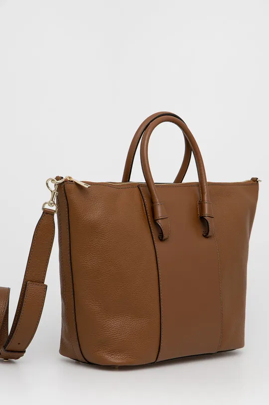 Шкіряна сумочка Furla коричневий