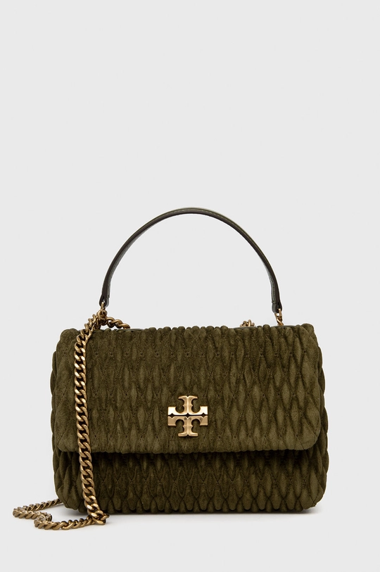 zielony Tory Burch torebka zamszowa Damski