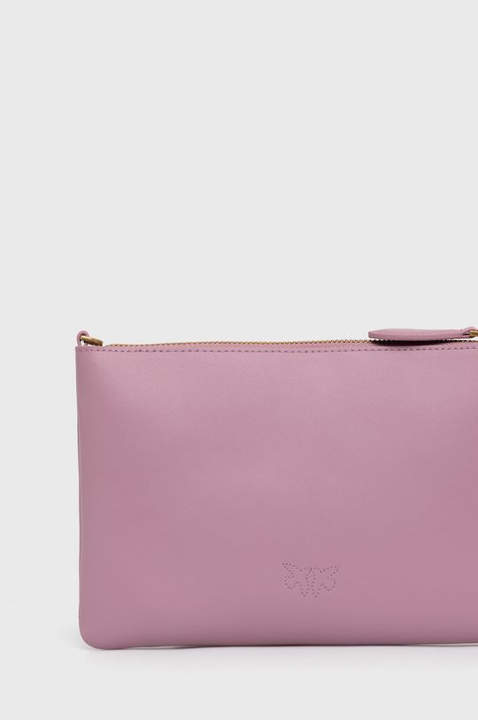 růžová Kožená kabelka Pinko