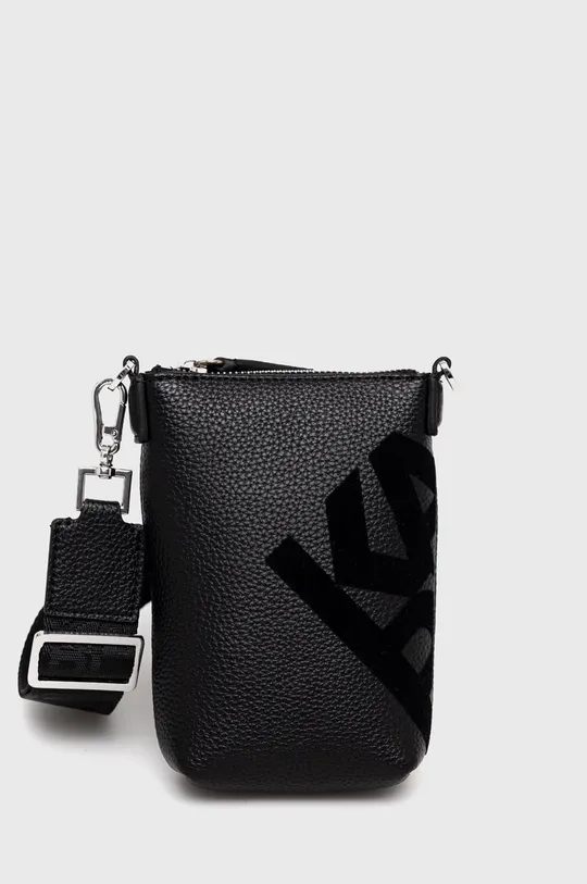 чорний Шкіряний чохол на телефон Karl Lagerfeld Жіночий