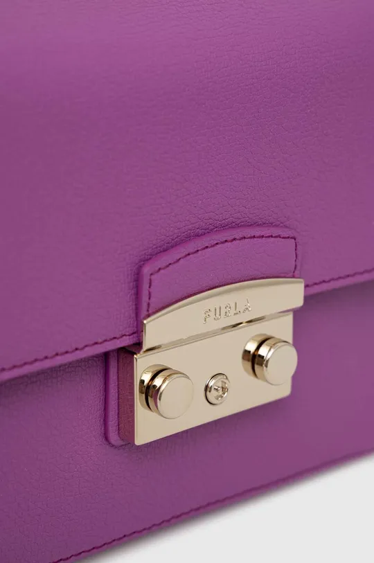 фиолетовой Кожаная сумочка Furla Metropolis