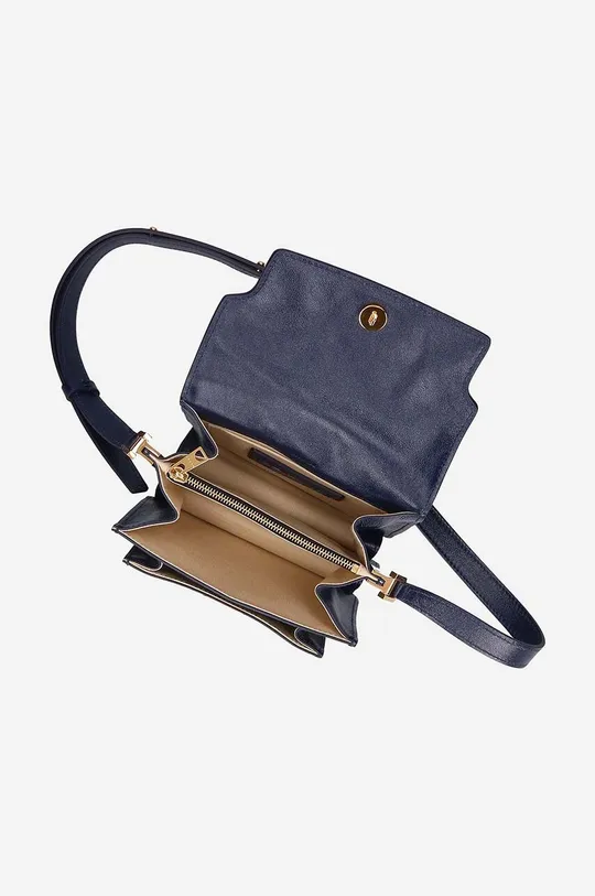 navy Marni leather handbag
