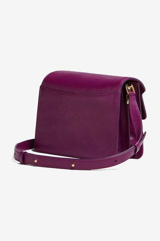 Кожаная сумочка Marni фиолетовой