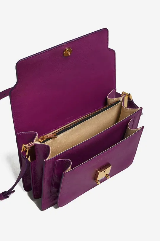 фіолетовий Шкіряна сумочка Marni