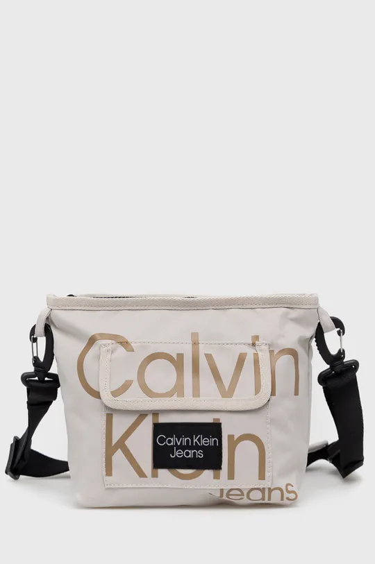 beżowy Calvin Klein Jeans torebka dziecięca Dziewczęcy