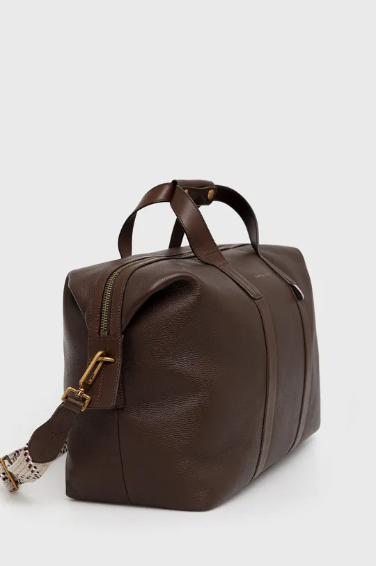 Шкіряна сумка Tommy Hilfiger коричневий