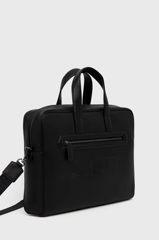 Karl Lagerfeld torba skórzana czarny